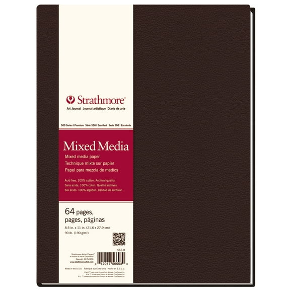 Strathmore Mixed Media Hard-Bound Art Journal, 500 Series, 8.5" x 11"