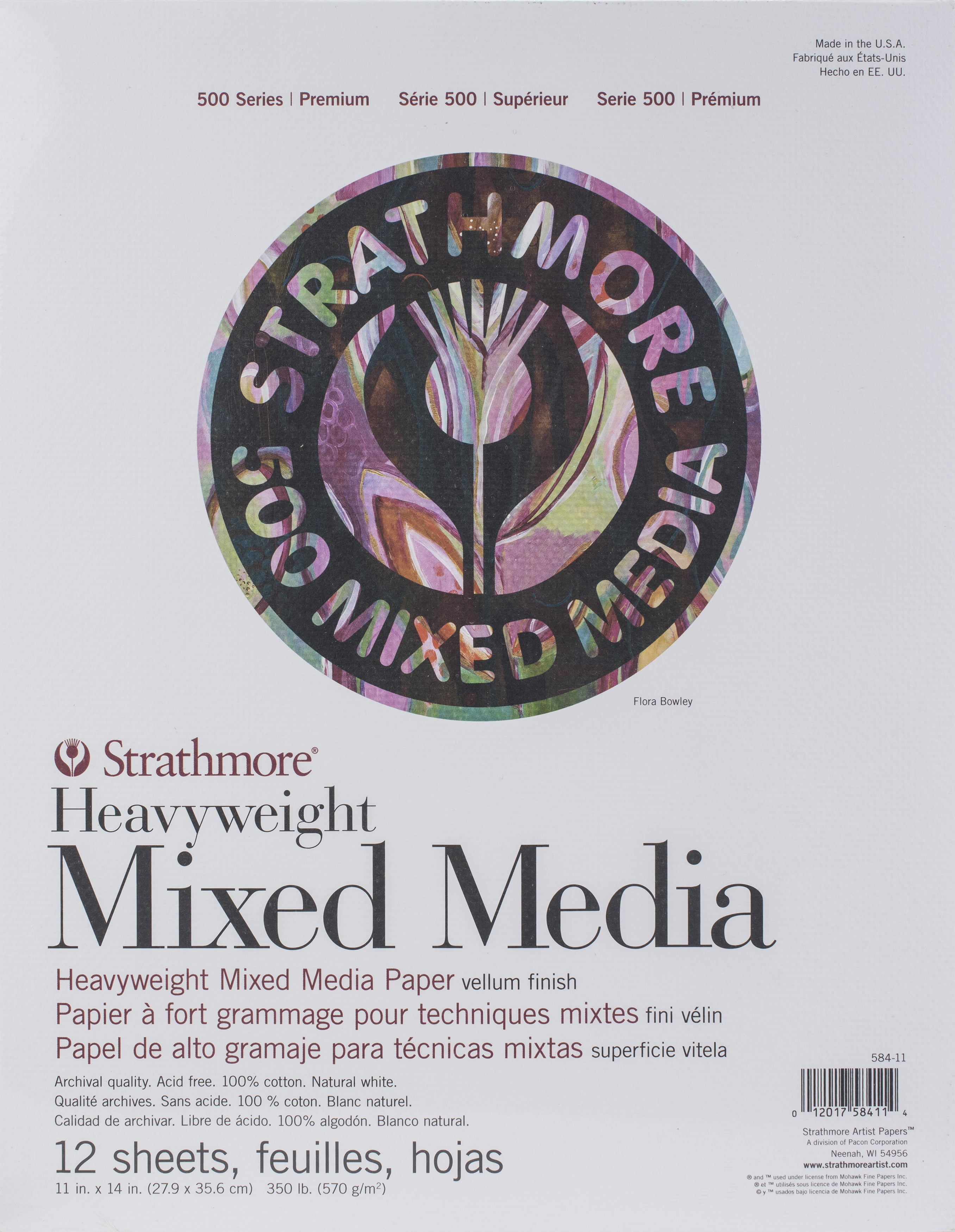 Strathmore Mixed Media Paper Pad, 500 Series, 11" x 14"