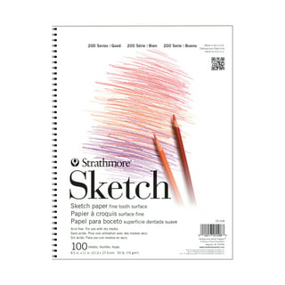 Strathmore 400 Series Colored Pencil Paper Pad, Side Wire Bound, 9x12  inches, 30 Sheets (100lb/163g) 