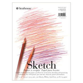 Strathmore Sketch Paper Pad, 300 Series, Spiral-Bound, 18in x 24in, 30  Sheets