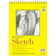 Strathmore Sketch Paper Pad, 300 Series, Spiral-Bound, 9" x 12", 100 Sheets