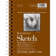 Strathmore Sketch Paper Pad, 400 Series, 100 Sheets, 5.5 in x 8.5 in