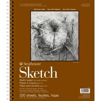 Strathmore Sketch Spiral Paper Pad 11"X14"-100 Sheets