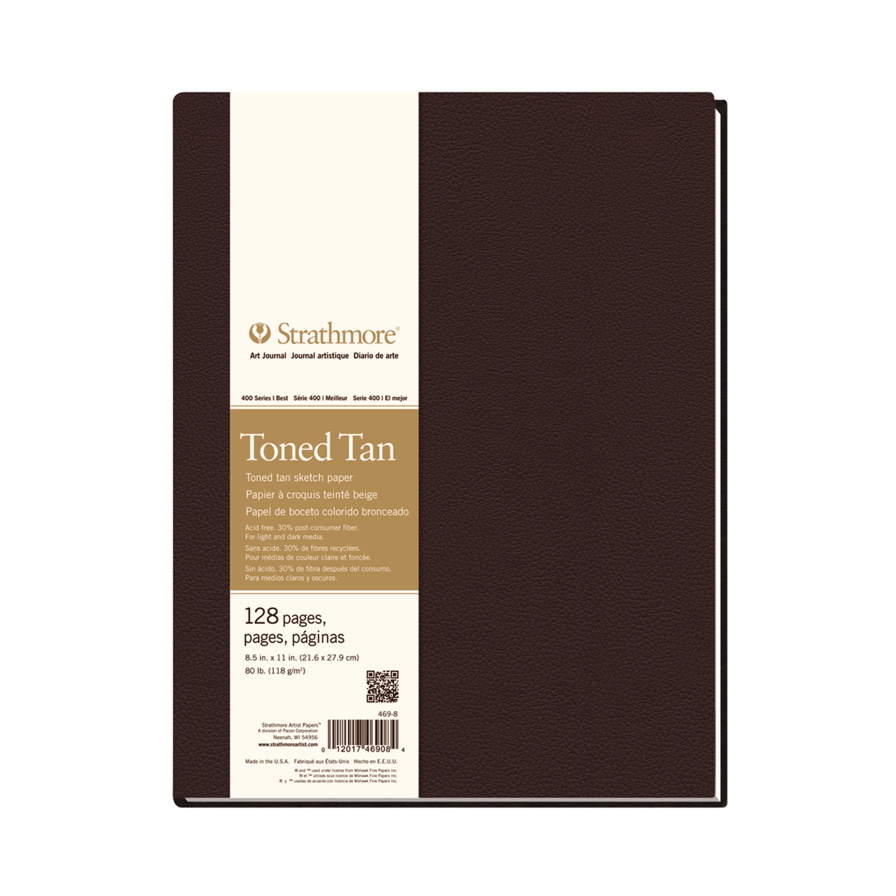 Large Toned Tan Paper Sketchbooks - 3 Pack