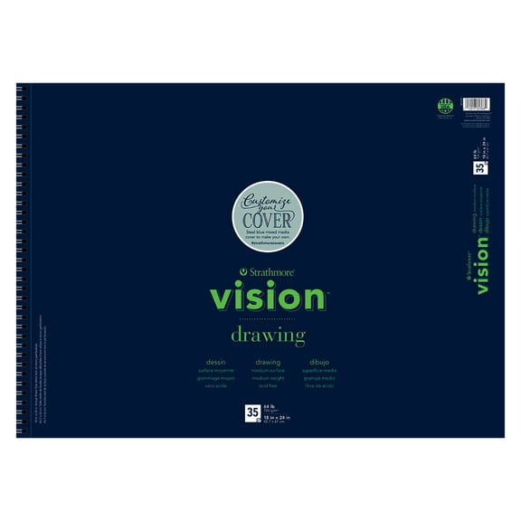 Strathmore Vision Drawing Paper Pad, 35 Sheets, 18 in x 24 in