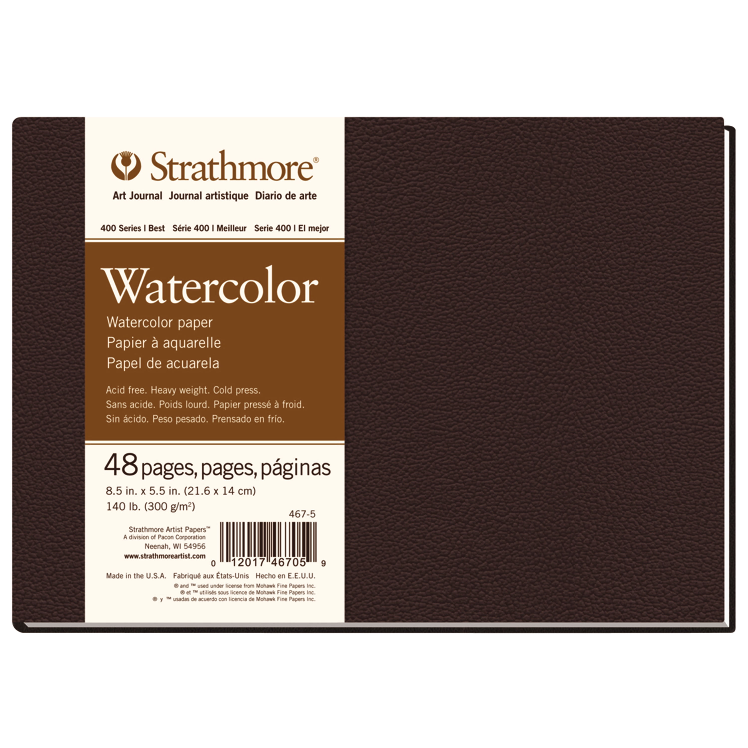 Strathmore Watercolor Hard-Bound Art Book, 400 Series, 8.5" x 5.5"