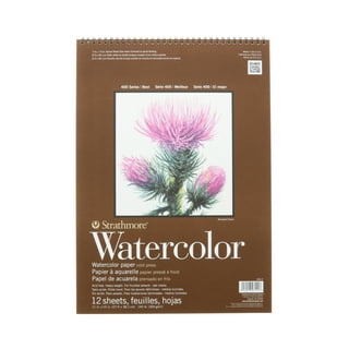 Speedball Fluid 100 Artist Watercolor Paper, 300 lb (640 GSM) 100% Cotton  Cold Press for Watercolor Painting and Wet Media, 5 x 7 Pochette, 12 Sheets  