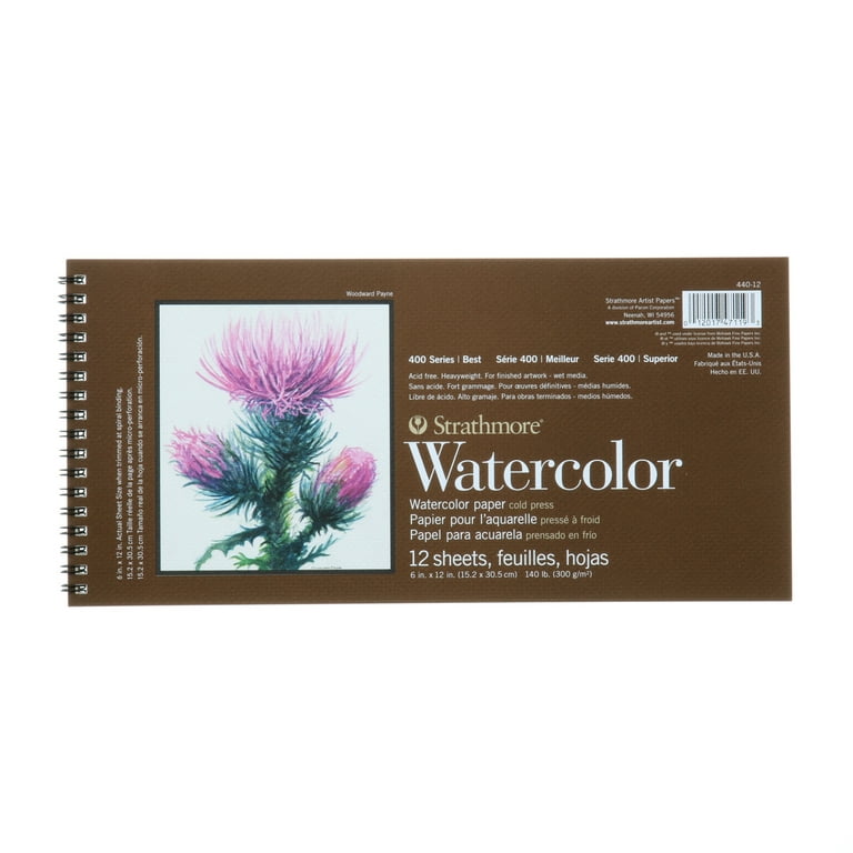 Strathmore 400 Series 6 x 12 Watercolor Pad - 12 Sheets