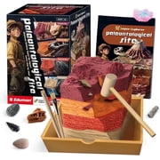 Piano Potato 4-Layer Fossil Dig Kit for Kids - Excavate 12 Real Prehistoric Fossils with Tools & Display Case, STEM Paleontology Toy Ages 6-12
