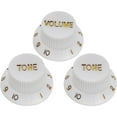 thumbnail image 1 of Stratocaster Strat Guitar Control Knobs 2 Tone, 1 Volume Metric White, 1 of 7