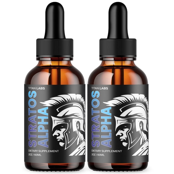 Stratos Alpha Drops Maximum Strength Support Liquid Supplement StratosAlpha (60 Servings)