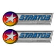 thumbnail image 1 of Stratos Retro Sticker set - 10"x3". Remastered Name Plate, 1 of 2