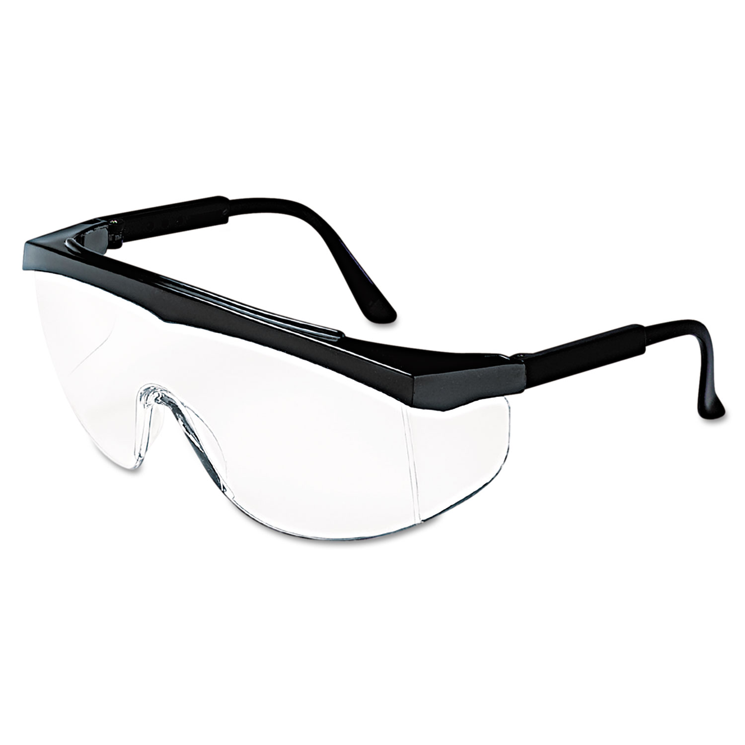 Stratos Safety Glasses, Black Frame, Clear Lens, 12/box - image 1 of 1