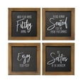 Stratton Home Decor Set of 4 Bathroom Wall Art - Walmart.com
