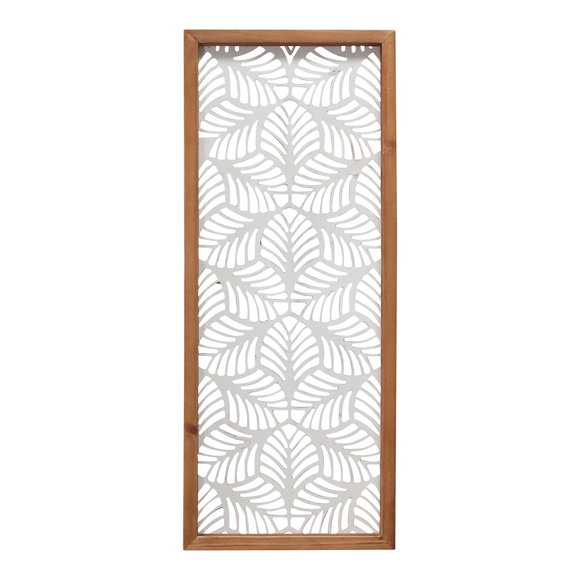 Stratton Home Decor Carved Leaf Wood Wall Panel