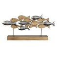 thumbnail image 1 of Stratton Home Decor Coastal Carved Swimming Fish Tabletop Decor, 1 of 6