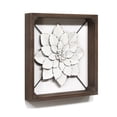 thumbnail image 1 of Stratton Home Decor Farmhouse White Framed Metal Flower Wall Decor, 1 of 6