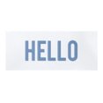 thumbnail image 1 of Stratton Home Decor Farmhouse White and Blue Hello Metal Wall Art, 14" x 6", 1 of 6