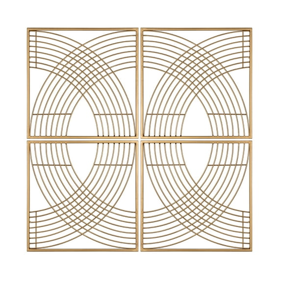 Stratton Home Decor Modern Abstract Curved Wall Sculptures