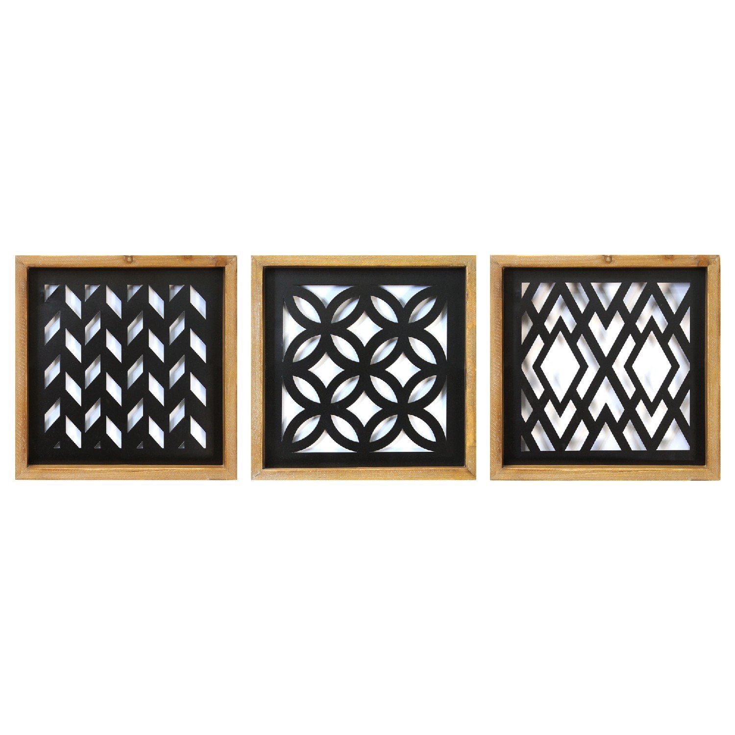 Curated visual reference: Stratton Home Decor Modern Farmhouse Wood Metal Wall Art Set Photo Inspiration