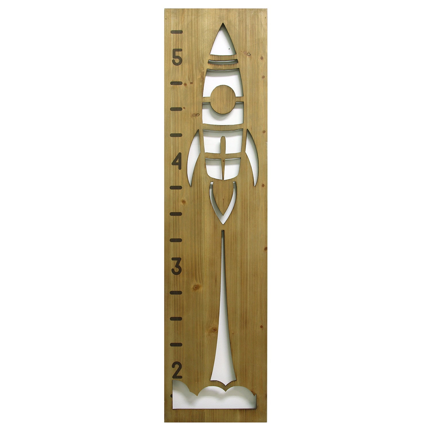 Stratton Home Decor Rocket Ship Growth Chart Wall Decor - Walmart.com