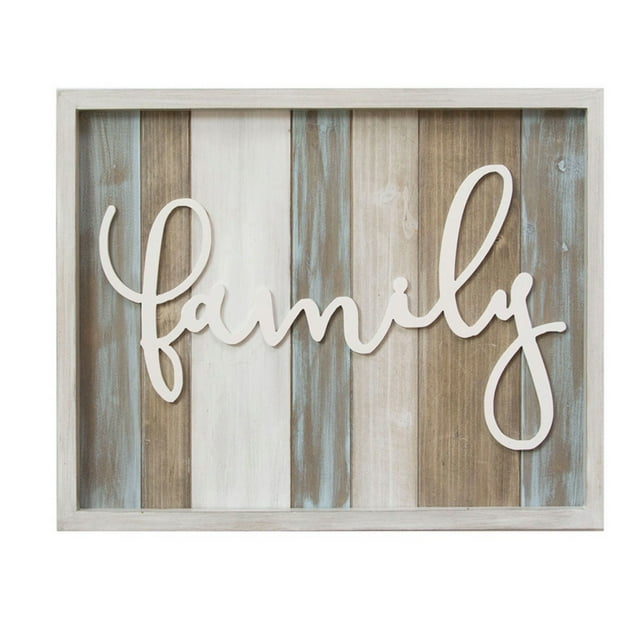 Stratton Home Decor Rustic Family Wall Decor