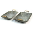 thumbnail image 1 of Stratton Home Decor Set of 2 Distressed Metal Trays, 1 of 3