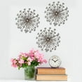 Stratton Home Decor Set of 3 Gold Burst Wall Decor