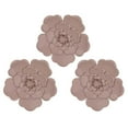 thumbnail image 1 of Stratton Home Decor Set of 3 Pink Metal Flowers Wall Decor, 1 of 6