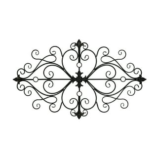 DecMode Black Metal Starburst Wall Decor with Crystal Embellishments (3  Count) 