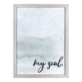 thumbnail image 1 of Stratton Home Decor Traditional Textured My Soul Framed Wall Art, 1 of 7