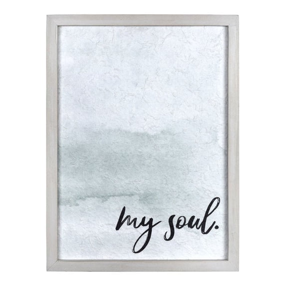Stratton Home Decor Traditional Textured My Soul Framed Wall Art