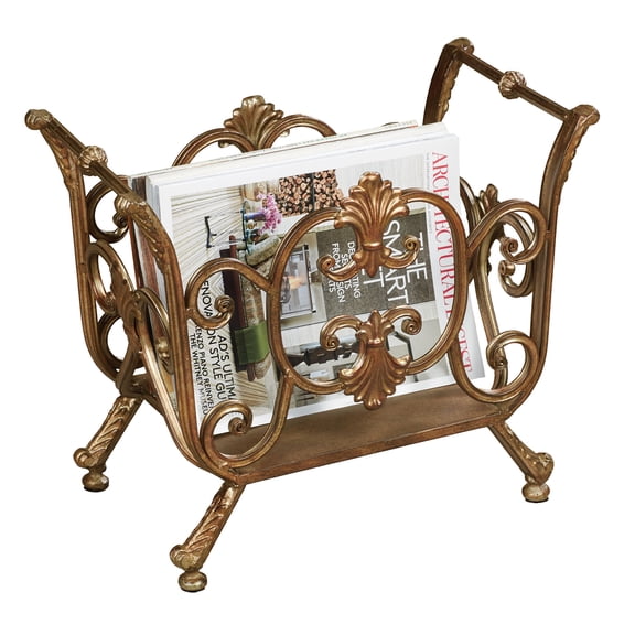 Stratton Magazine Rack Bronze Bronze