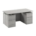 thumbnail image 1 of Stratus 60W Standing Desk with Drawers & Panel in Platinum Gray -Engineered Wood, 1 of 8