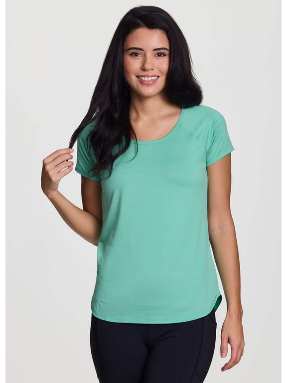 RBX Active Women's Space Dye Ultra Soft Stretch Short Sleeve Tee