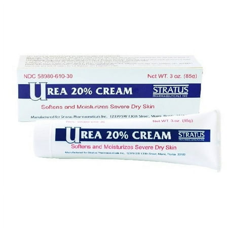 Stratus Urea 20% Cream Softens & Moisturizes Severe Dry Skin, 3oz, 3-Pack
