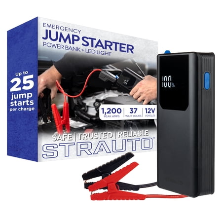 Strauto Emergency Jump Starter, 5V/2A, 12V Vehicle Batteries