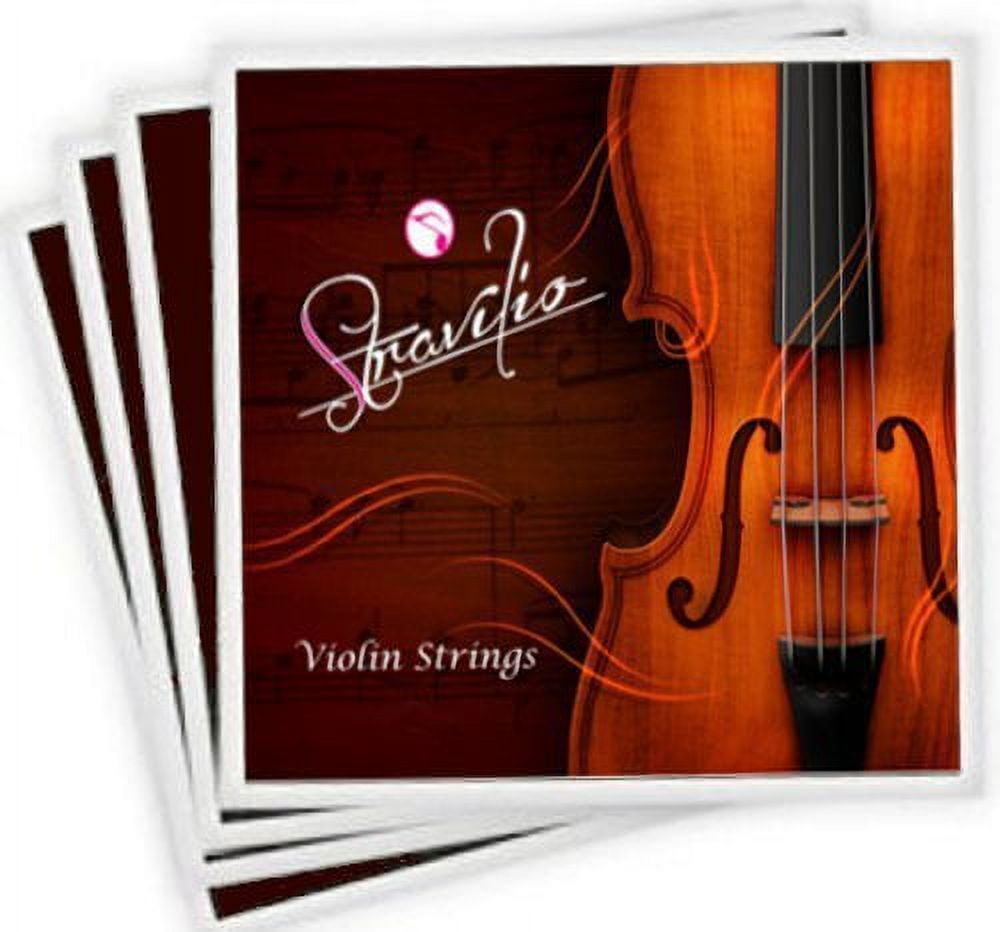 Stravilio Bronze Violin Strings Full Set (G-D-A-E) - Violin String with Ball Ends