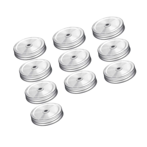 Straw Access Mason Jar Lid Rustproof Materials Tight Seal for Beverage Use