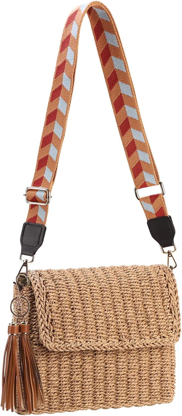 Straw Bag Straw Purses for Women Summer Clutch Crossbody Shoulder Bags for Women