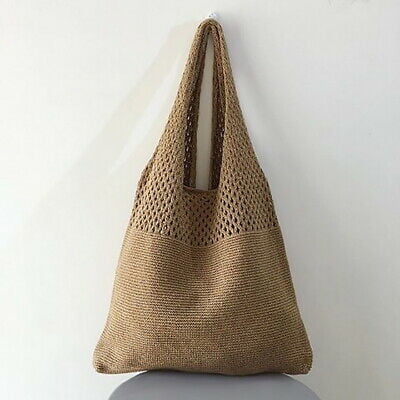 Straw Bag for Women, NuanYu Woven Straw Rattan Hollow Handbag Shoulder ...