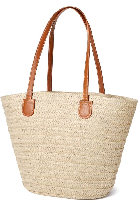Straw Bag Womens Straw Beach Bag Vacation Purse for Summer