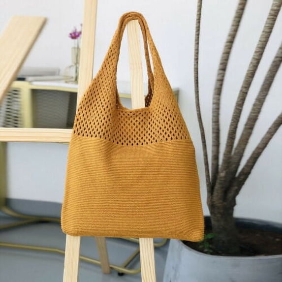 Straw Bag for Women, Woven Straw Rattan Handbag Shoulder Tote Bag Spring Summer Travel Shopping Beach Picnic, Gift for Mother Wife Girlfriend