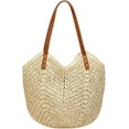 thumbnail image 1 of Straw Bags for Women - Summer Beach Woven Tote Hobo Handbag Casual Straw Shoulder Bags for Travel Vacation, 1 of 9