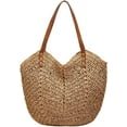 thumbnail image 1 of Straw Bags for Women Summer Beach Woven Tote Hobo Handbag Casual Straw Shoulder Bags for Travel Vocation, 1 of 8