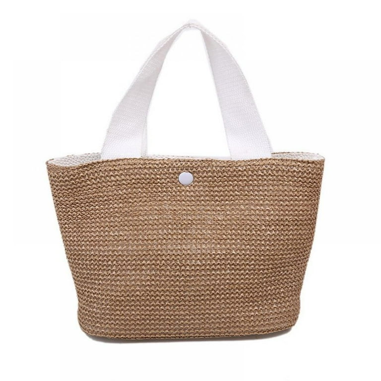 Straw Bags for Women Tote with Handles Boho Beach Tote Bag Straw Purses and Handbags for Women