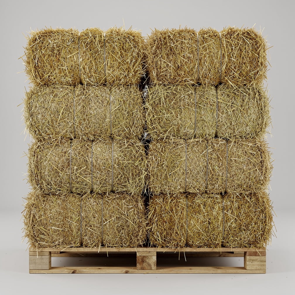 Pennington Straw Bale 500lb Large 13-Count Pallet 20"x36"x16"