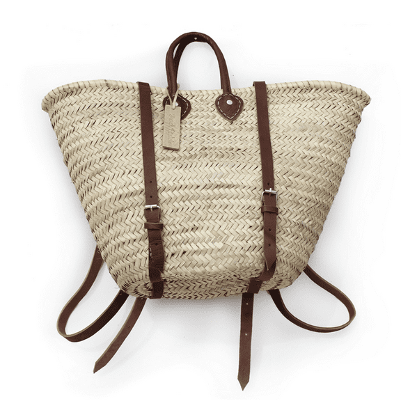 Straw Baskets Backpack V2 French Baskets