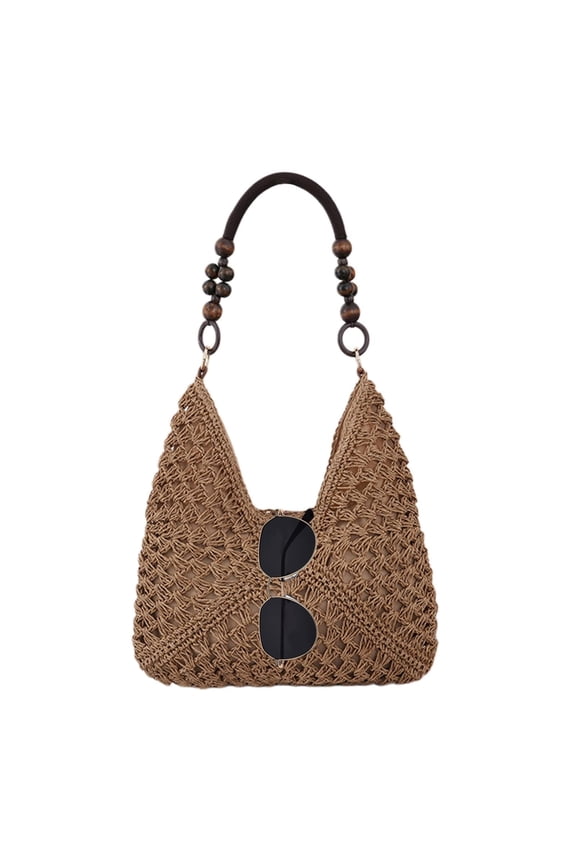 Straw Beach Bag – 35x30x3cm | Tote Bag | Beach Bag1 | Lightweight Woven Straw Handbag For Summer Travel Shopping Picnic