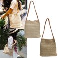 thumbnail image 1 of Straw Beach Bag Buckets Totes Handbag Shoulder Bag Tote Bag Women Summer Handbag, 1 of 9